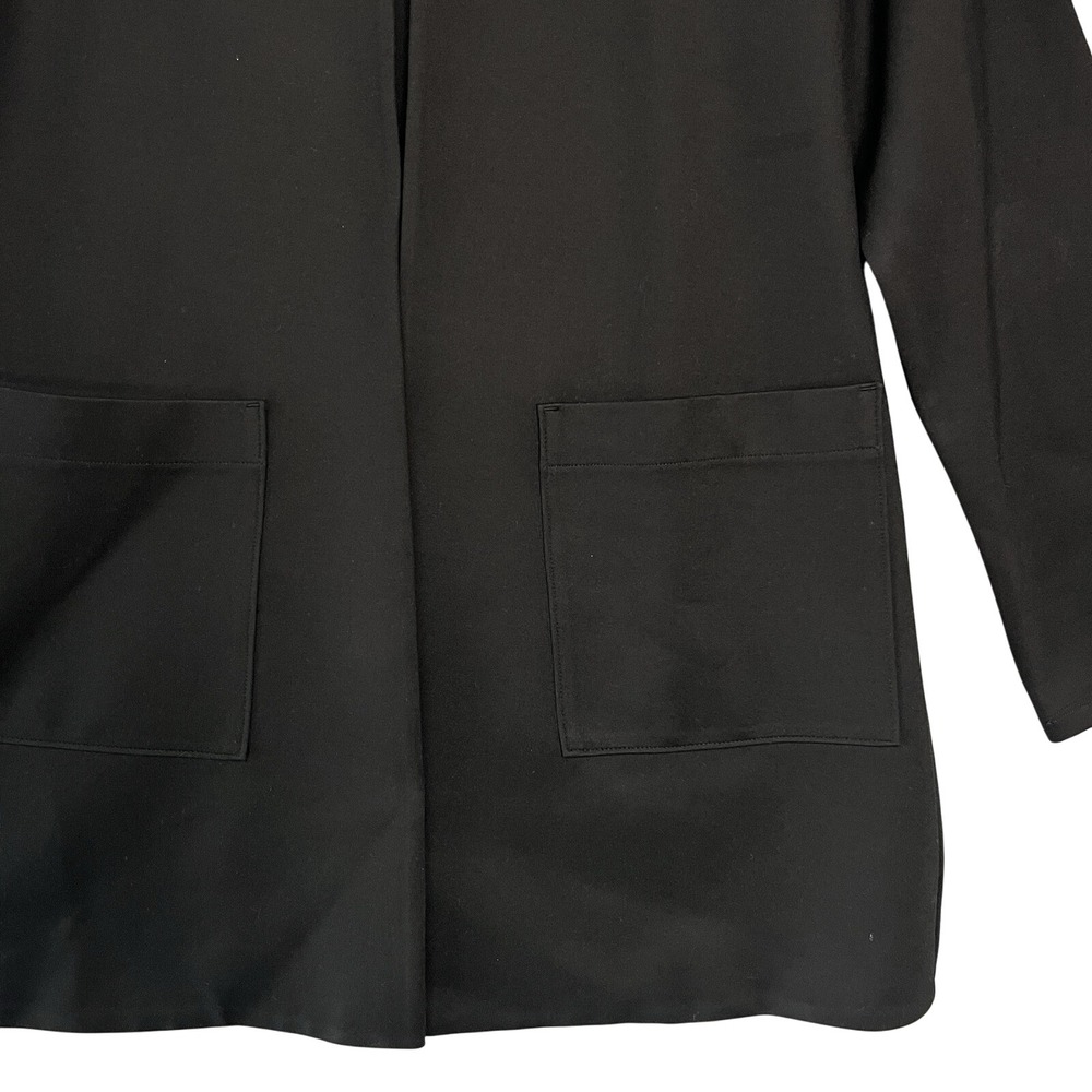 Eileen Fisher MSRP $298 Washable Flex Ponte Cardigan Jacket | Black size M - Picture 4 of 9